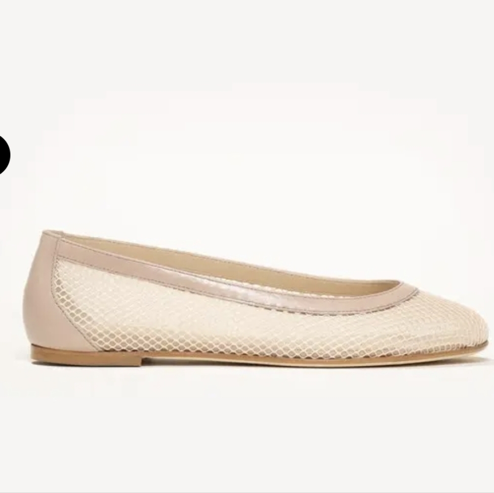 M. Gemi Nude Mesh Ballet Flats - Picture 2 of 10